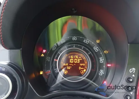 2013 Fiat 500 Abarth z USA, uszkodzony, nr VIN 3C3CFFFH7DT753114